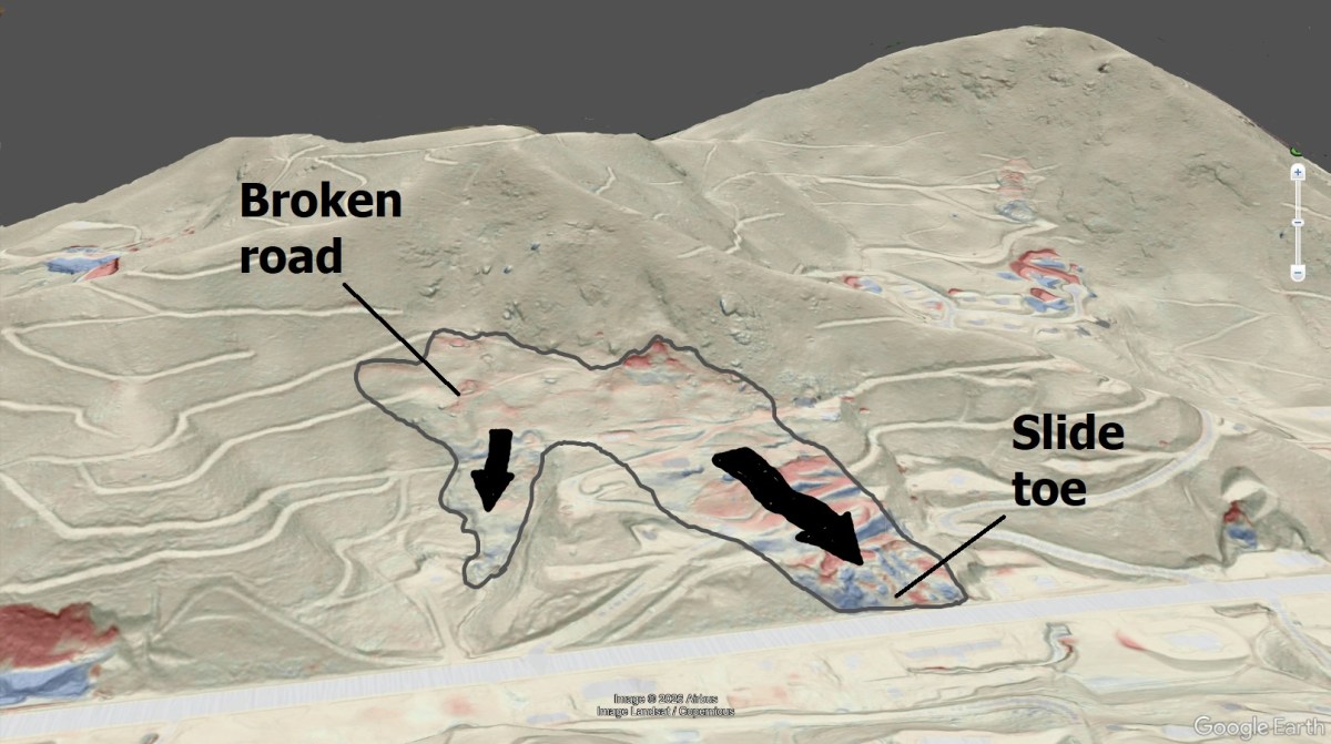 Lidar change detection shows where huge landslides have woken up and started&nbsp;moving